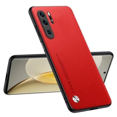 Abbildung von Topme Handyhülle Kompatibel mit Huawei P30 Pro / New Edition (6.47&quot;) Sicherer und Stilvoller Schutz Rot