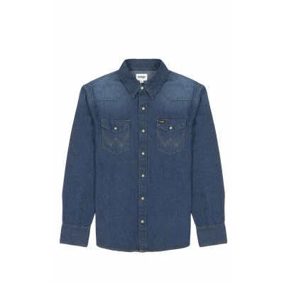 Abbildung von Wrangler 27MW Hemd, Herren, Größe: XXL, Blau