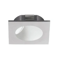 Abbildung von Eglo 96902 Hochvolt LED Einbauleuchte ZARATE silber weiß L:8cm H:8cm