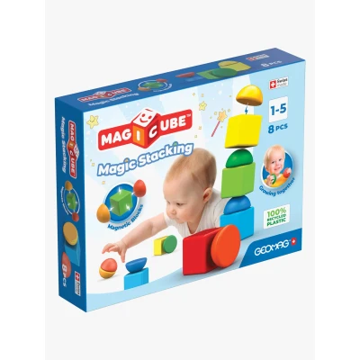 Abbildung von Geomag Magicube Magic Stacking Bausatz 8 Teile, Babyspielzeug