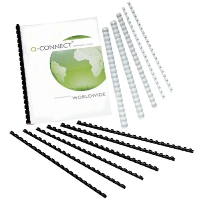 Abbildung von Connect Plastikbinderücken A4 6mm schwarz VE=100 Stück