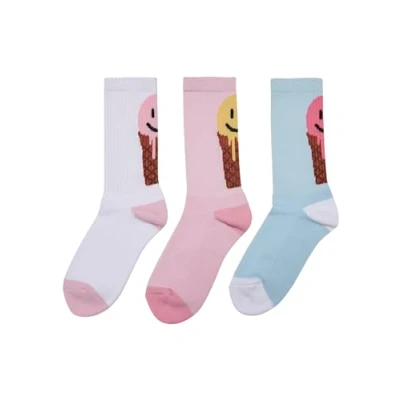 Abbildung von Mister Tee Accessoires Fancy Icecream 3PACK Socken, Herren, Größe: 43 46, White multicolor