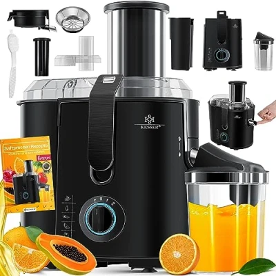 Abbildung von KESSER Entsafter, 1100 W, Entsafter für Obst und Gemüse aus Edelstahl 1100W