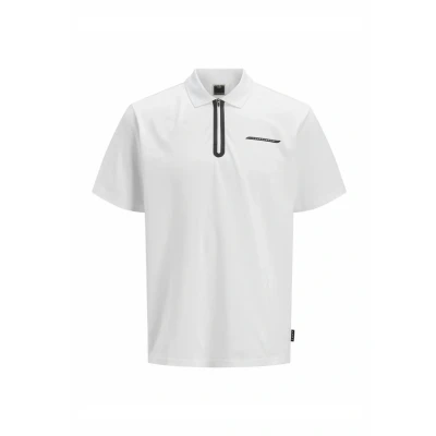 Abbildung von Jack &amp; Jones Poloshirt, Herren, Größe: Large, Bright white