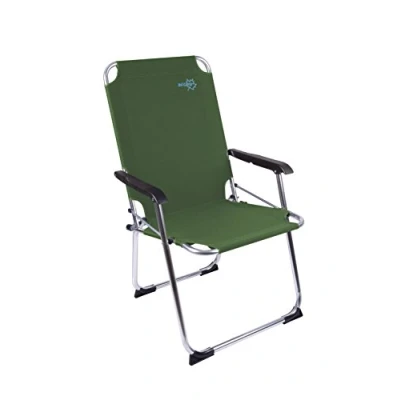 Abbildung von Bo Camp Alu Campingstuhl Copa Rio Comfort Klapp Stuhl Sessel Garten Angel Grün
