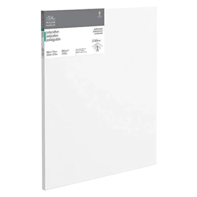 Abbildung von Winsor &amp; Newton 6206031 Professional Keilrahmen aus Baumwollmischgewebe, 385 g/m², 3 fach grundiert, mittlere Körnung, ideal für die Ölfarben und Acrylfarben 60x70cm