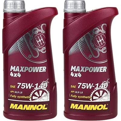 Abbildung von QR Parts Set 85447381 MN8102 1 2x1 Liter Original MANNOL Getriebeöl Maxpower 4x4 75W 140 API GL 5 LS Gear Oil