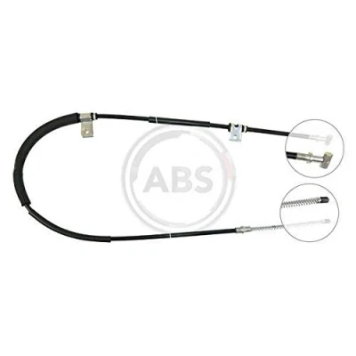 Abbildung von A.B.S. K19677 Handbremsseil 1342 Trommelbremse für Links /Rechtslenker SUZUKI: SJ 413 Geländewagen offen, Samurai SUV, SUV Cabrio
