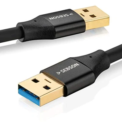 Abbildung von SEBSON USB Kabel 5m Typ A auf 3.0 5 Gbit/s Datenübertragung Smartphone Kabel, (500 cm)