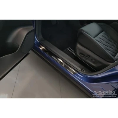 Abbildung von Schwarz Edelstahl Einstiegsleisten kompatibel mit Nissan X Trail IV 2021 &#039;Performance Special Edition&#039; 4 Teilig