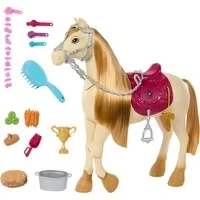 Abbildung von Barbie Anziehpuppe Mysteries: Das geheimnisvolle Pferdeabenteuer Spielzeugpferd, interaktiv, mit Sound
