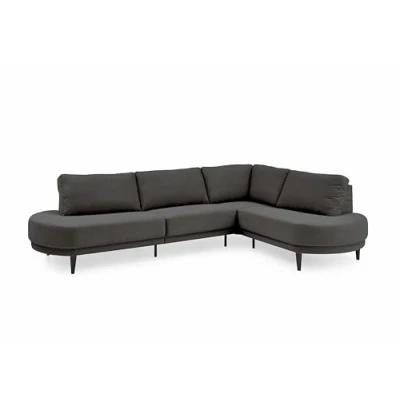 Abbildung von ATLANTIC home collection Ecksofa &quot;Ronny L Form&quot;, wahlweise in beige, mit Wellenunterfederung, rechts/links montierbar