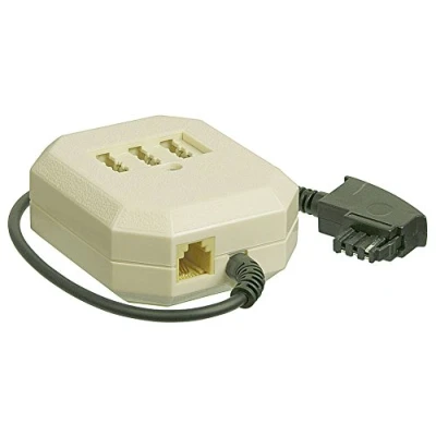 Abbildung von goobay 10er Set Wentronic TAE 20NFF Verlängerung (Stecker F auf Dose NFF codiert und RJ11) 0,2m