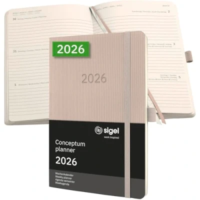 Abbildung von Sigel Wochenkalender Conceptum ca. A5 Softcover taupe 2026
