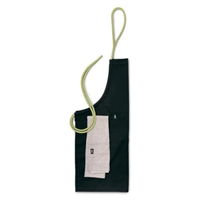 Abbildung von höfats Schürze größenverstellbar mit Tasche, Tuchriemen und inklusive Handtuch aus 100% Leinen Grillschürze, Kochschürze für Männer Frauen unisex