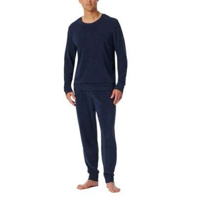 Abbildung von Schiesser Pyjama, Herren, Größe: 58, Dunkelblau