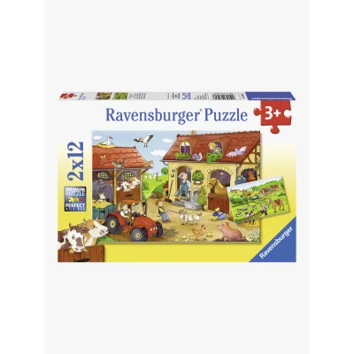 Abbildung von Ravensburger Puzzle Fleißig Auf Dem Bauernhof 2x12 Teile