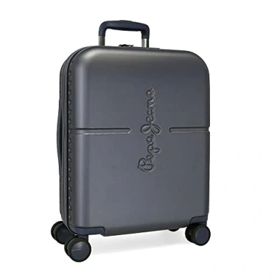 Abbildung von Pepe Jeans Highlight Kabinentrolley, blau, 40 x 55 20 cm, starr, ABS, integrierter TSA Verschluss, 37 l, 3,22 kg, 4 Räder, Handgepäck