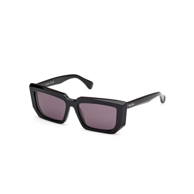 Abbildung von Max Mara Sonnenbrille, Herren, Größe: 54, Glossy black smoke gray