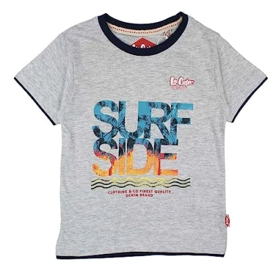 Abbildung von Lee Cooper Jungen Glc1104 TMC S1 T Shirt, Grau, 8 Jahre