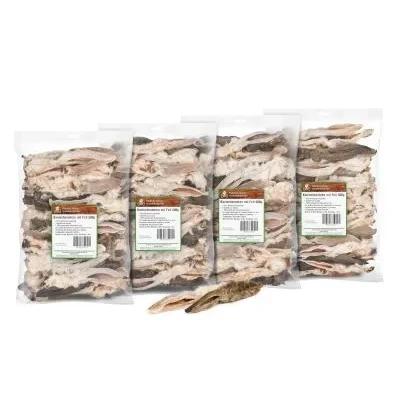 Abbildung von Kaureks Natur Hundeleckerlies Kaninchenohren mit Fell 4x500g