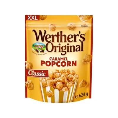 Abbildung von Werther&#039;s Original Caramel Popcorn Classic 1 x 624g mit Sahne Karamell Überzug