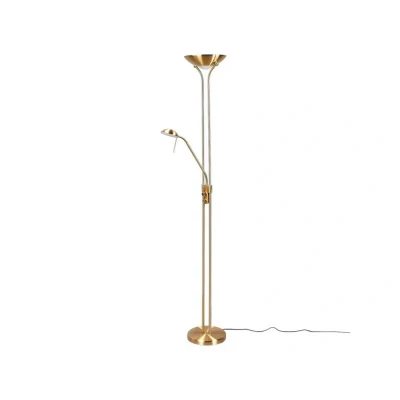 Abbildung von Lindby LED Standleuchte Josefin, messing, Leselicht, dimmbar