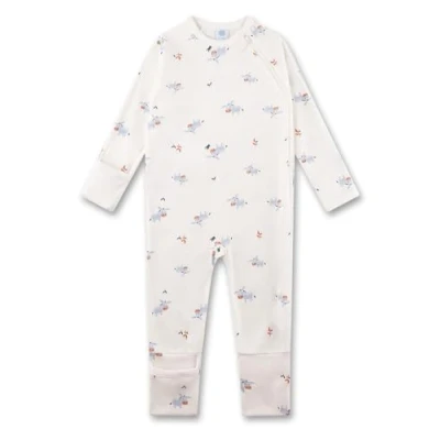 Abbildung von Sanetta Overall off white Praktischer und bequemer Strampler aus Bio Baumwolle für Jungen. Baby 098
