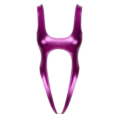 Abbildung von Ouvert Body in schillerndem Metallic Pink