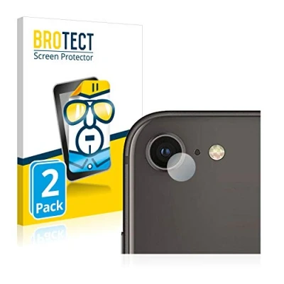 Abbildung von BROTECT (2 Stück Schutzfolie für Apple iPhone 8 (NUR Kameraschutz) Displayschutz Folie Ultra Klar