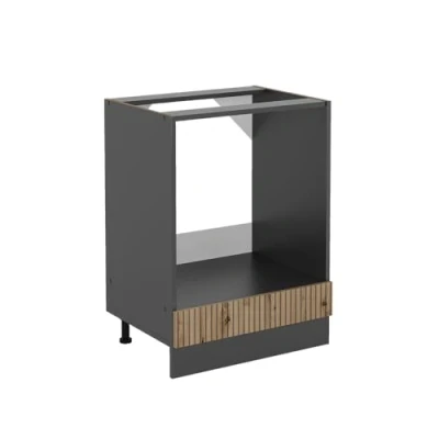 Abbildung von Vicco Herdumbauschrank R Line, Artisan Eiche/Anthrazit, 60 cm ohne Arbeitsplatte