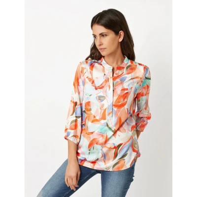 Abbildung von TONI Druckbluse Alisa mit floralem Muster, 3/4 Arm