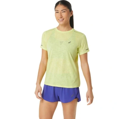 Abbildung von Asics Metarun Pattern SS Top Damen, Größe S, Gelb Hochwertiges Laufshirt