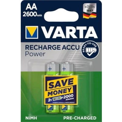Abbildung von Varta Rechargeable Akku AA Mignon 2er 2600mAh (Entladeschutz)