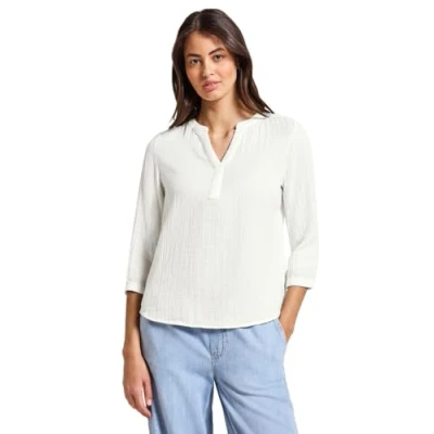 Abbildung von STREET ONE Damen A345607 Musselin Tunika, Off White, 36