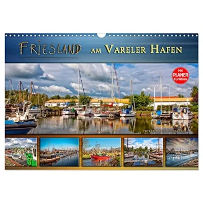 Abbildung von Friesland am Vareler Hafen (Wandkalender 2025 DIN A3 quer), CALVENDO Monatskalender