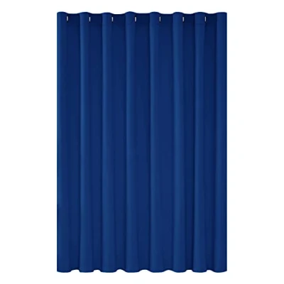 Abbildung von Deconovo Verdunkelungsvorhang Ösen Blickdicht Gardinen Thermovorhang Kinderzimmer Wohnzimmer, 242x254 cm(HöhexBreite), Königsblau, 1 Stück
