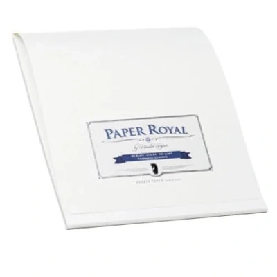Abbildung von Rössler Papier 2002831009 Paper Royal Briefblock DIN A4, 40 Blatt, weiß gerippt