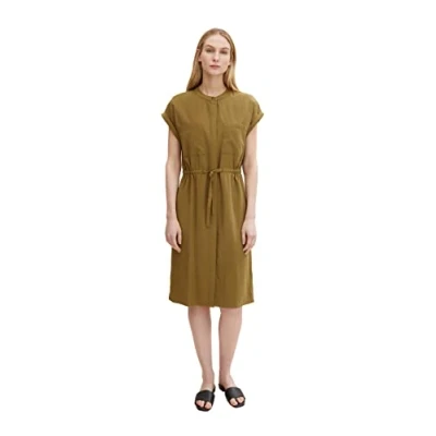 Abbildung von TOM Tailor Blusenkleid, Damen, Größe: 40, Strong olive