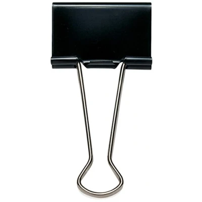 Abbildung von Rapesco FBC250B1 25mm Foldback Klammern, Schwarz, 10 Stück