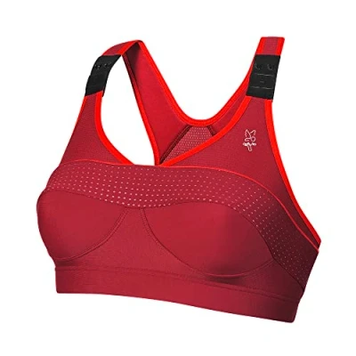 Abbildung von Thuasne Top&#039; Strap X Back Sport BH Starker Halt, Extrem Patentiertes Halteband Verstellbare Träger Rot, 85 E