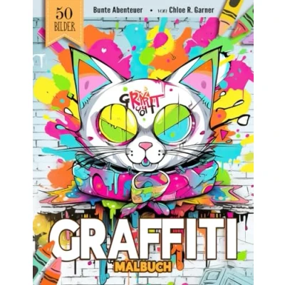 Abbildung von Graffiti Malbuch: 50 Street Art Ausmalbuch Malvorlagen Für Erwachsene, Jugendliche Und Kinder Lustiges Stressabbau &amp; Entspannung Geschenk Männer, Frauen, Mädchen Senioren