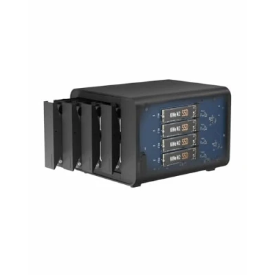 Abbildung von TERRAMASTER D8 Hybrid HDD NVMe Gehäuse USB 3.2 Gen 2 10Gbps Typ C 8Bay Storage Unterstützt RAID 0/1/Einzel/JBOD Exklusiv 2+6 Disk Array (Diskless)