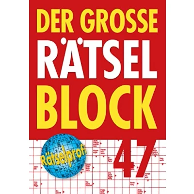 Abbildung von Der große Rätselblock 47: Kreuzworträtsel, Schwedenrätsel, Silbenrätsel, Wabenrätsel, Bilderrätsel, Treppenrätsel, Pyramidenrätsel, Zahlenrätsel u.v.m.