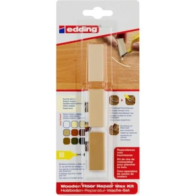 Abbildung von edding Marker 8902 Holzboden Reparatur Wachs Set buche/ahorn (3er Blister)