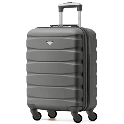 Abbildung von Flight Knight Leichte 4 Rad ABS Hartschalenkoffer Handgepack, zugelassen fur uber 60 Fluggesellschaften, einschließlich easyJet, Jet2 und maximale Große Ryanair (Priority) 55 x 40 20 cm
