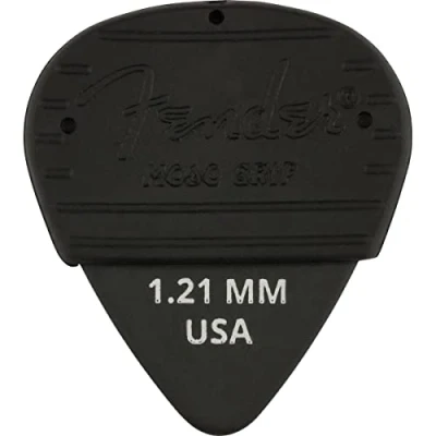 Abbildung von Fender® »MOJO GRIP PICKS 3 Pack DURA TONE DELRIN 351 1.21MM« 3er Plektren für Gitarre Stärke: 1.21mm Farbe: Schwarz