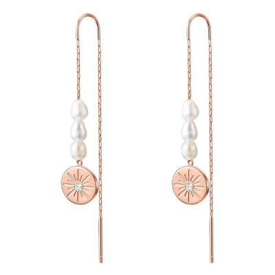 Abbildung von Valero Pearls SÜSSWASSER Z Ohrringe Rose goldcoloured, Damen, Größe: One Size, gold/coloured