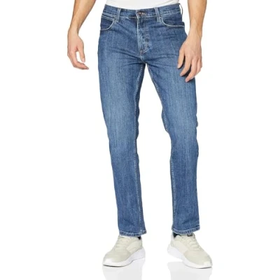 Abbildung von Wrangler Herren Jeans Red Kabel Straight, Regular Fit, Straight Leg