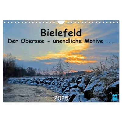 Abbildung von Bielefeld Der Obersee unendliche Motive... (Wandkalender 2025 DIN A4 quer), CALVENDO Monatskalender